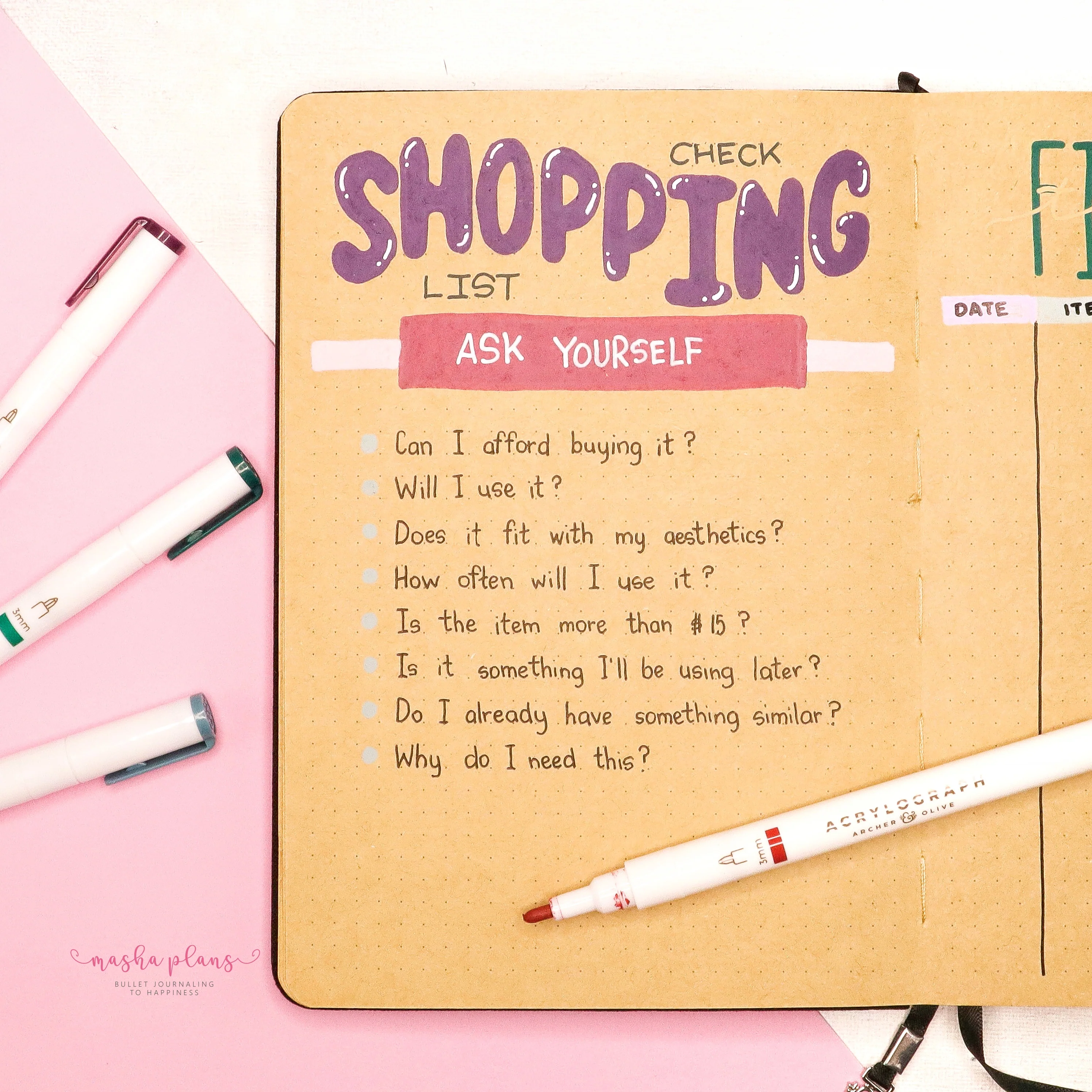 Wishlist planning Wishlist planning